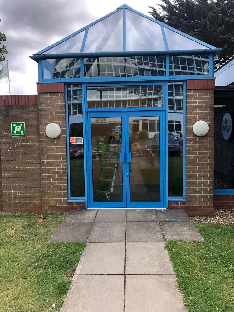 New double set of aluminium doors