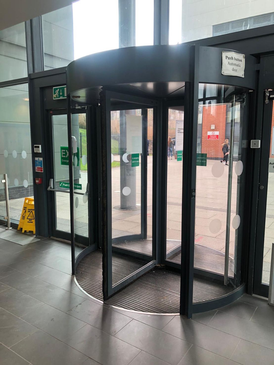 Doors and barriers serviced at Coventry college